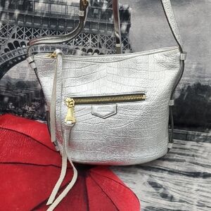 Aimee Kessenberg Silver Crossbody Bag
